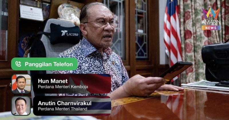 "อันวาร์" ยกหูคุย "อนุทิน-มาเนต" หวังเดินหน้าสันติภาพชายแดนไทย-กัมพูชา