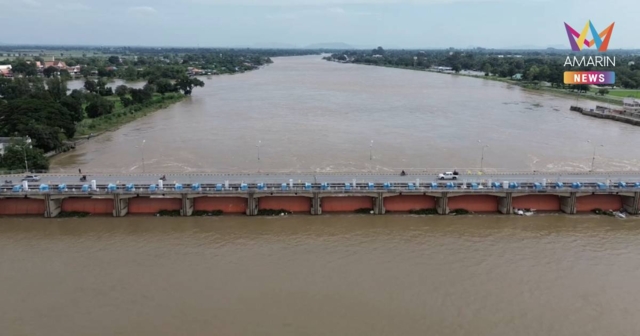 เขื่อนเจ้าพระยา ลดการระบายเหลือ 2,800 ลบ.ม./วิ
