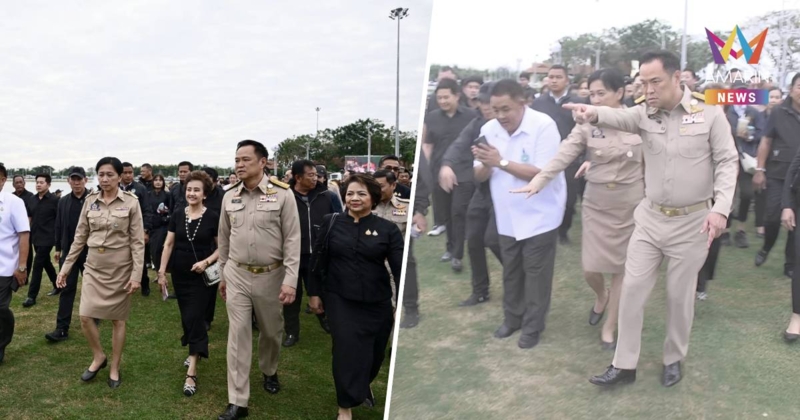 นายกฯ ฉุน ร้องอุทานเฮ้ย!! ชี้หน้าการ์ดหลังเห็นลากตัวยายพ้นทางเดิน