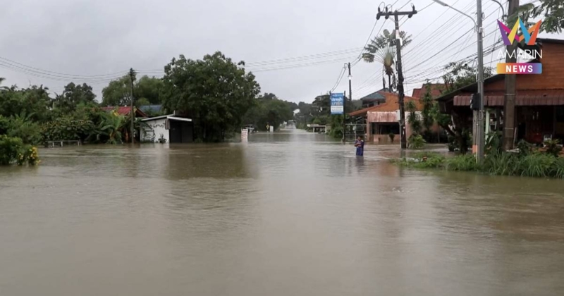 พัทลุงอ่วม! ฝนตกถล่มทั่วจังหวัด น้ำท่วมหนักทั้ง 11 อำเภอ