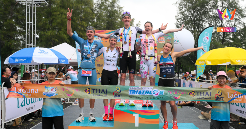 เทย์เลอร์ รีด-จอร์เจีย เทย์เลอร์ ซิวแชมป์ลากูน่า ภูเก็ต ไตรกีฬา