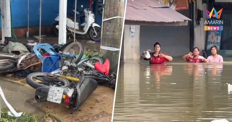 ตรัง น้ำท่วมเริ่มลด-เร่งฟื้นฟู หลายจุดยังจมลึกกว่า 2 เมตร