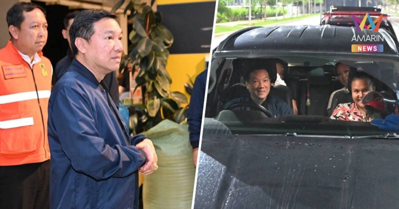 ปลัดมท. ขับรถยนต์ พาครอบครัวกลุ่มเปราะบางไปพักยังโรงแรม ส่งถึงห้องพัก