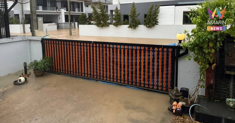 ยืนหนึ่งในดงน้ำ! แห่ชื่นชม บ้านหนึ่งเดียวที่ไม่โดนน้ำท่วม ใน อ.หาดใหญ่