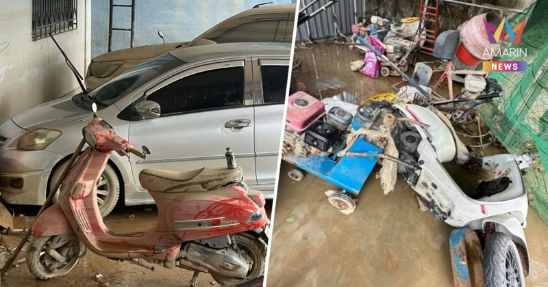 คนไทยไม่ทิ้งกัน! เจ้าของร้านซื้อมอเตอร์ไซค์ รับซ่อมเวสป้าที่จมน้ำฟรี