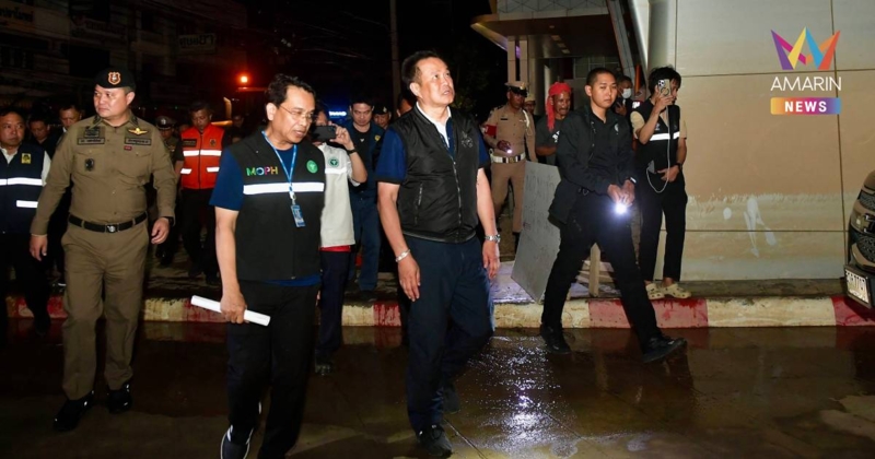 นายกฯ พบ มทภ.4 ตรวจการระบายขยะ รพ.หาดใหญ่ มอบถุงยังชีพ ปชช.