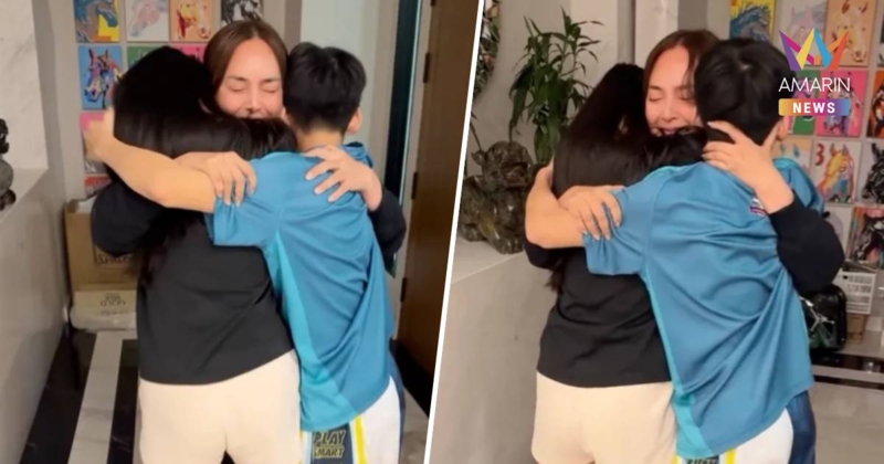เปิดภาพ! นาที “นานา” กลับถึงบ้าน 3 แม่ลูกกอดกันร้องไห้