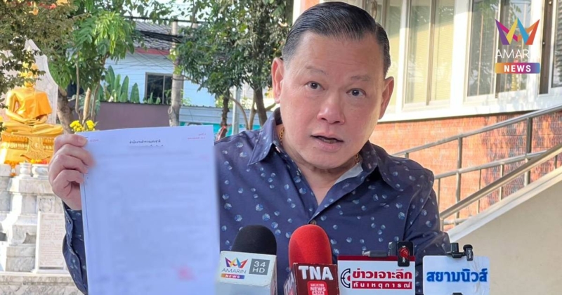 "สันธนะ" บุก สน.วังทองหลาง แจ้งเหตุคนรู้จักโดนยิงเฉียดตายกลางร้าน