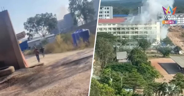 เปิดภาพทหารไทย ยิงปืนโจมตีฐานสแกมเมอร์ร้าง เมืองโอร์เสม็ด