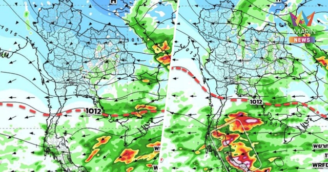 กรมอุตุนิยมวิทยา เตือน ฝนตกหนักถึงหนักมากบริเวณภาคใต้ ฉบับที่ 6