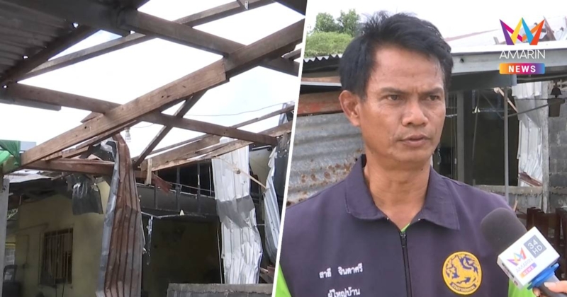 เปิดภาพ! ความเสียหายบ้านเรือนประชาชน จ.สุรินทร์ เขมรยิงBM-21