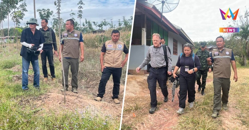 ทภ.2 นำสื่อต่างประเทศลงพื้นที่จันทบเพชรบุรีรัมย์ดูความเสียหายจากBM21
