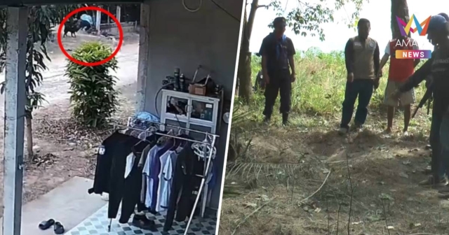 นาที! กระสุนปืนใหญ่ตกใกล้ชุมชน ชรบ.สุนัขวิ่งหนีตาย