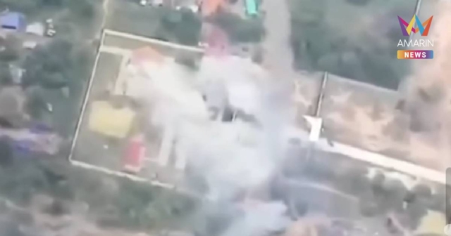 เปิดนาที รถถังหลัก T-84 Oplot M กองทัพบกไทยถล่มอาคารศุลกากร-บ่อนเขมร