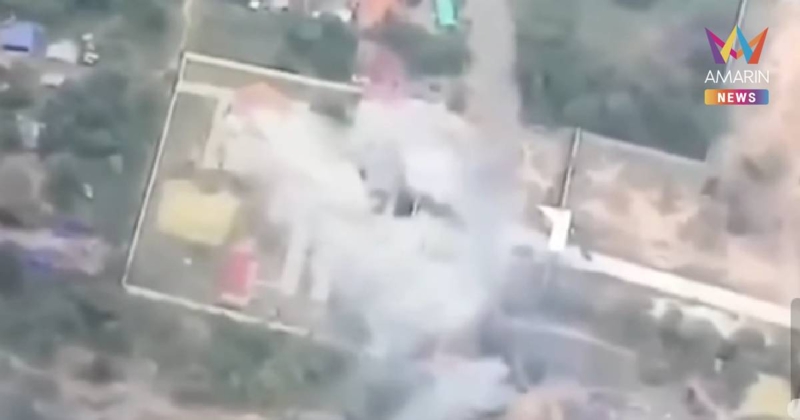 เปิดนาที รถถังหลัก T-84 Oplot M กองทัพบกไทยถล่มอาคารศุลกากร-บ่อนเขมร