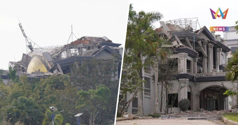 เสิร์ฟไข่ต่อเนื่อง! เปิดภาพความเสียหาย กาสิโนทมอดา จ.โพธิสัตว์ กัมพูชา