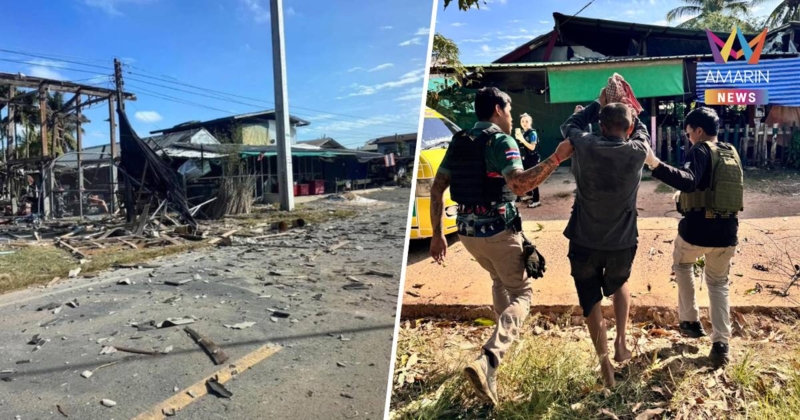 กัมพูชายิง BM-21 ตกใส่พื้นที่ชุมชน อ.กันทรลักษ์ ชาวบ้านเจ็บหลายราย