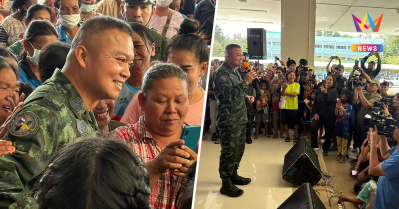 "บิ๊กกุ้ง" ให้กำลังใจผู้อพยพที่สุรินทร์ ย้ำกองทัพต้องปกป้องศักดิ์ศรี