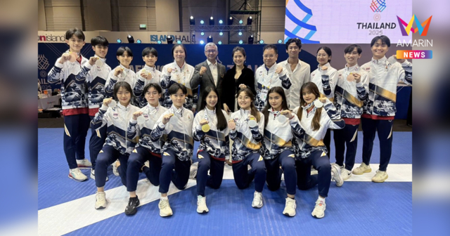 เทควันโดไทย ประกาศความสำเร็จในซีเกมส์ 2025 กวาด 10 ทอง 5 เงิน 4 ทองแดง