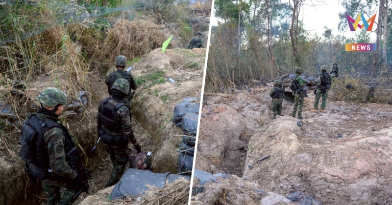 เปิดภาพ ทหารนาวิกโยธิน เข้าเคลียร์พื้นที่บ้านสามหลัง หลังยึดคืนสำเร็จ