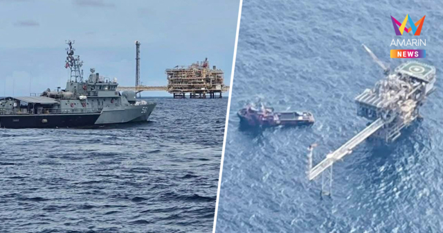 ยกระดับคุ้มกัน ส่งเรือรบ-เครื่องบินล่าโดรนปริศนาป่วน4แท่นขุดเจาะน้ำมัน