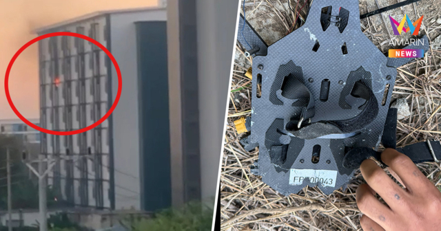 ปอยเปตระทึก! โดรนปริศนาพุ่งชนตึกระเบิดสนั่น คนไทย-เขมรหนีกระเจิง