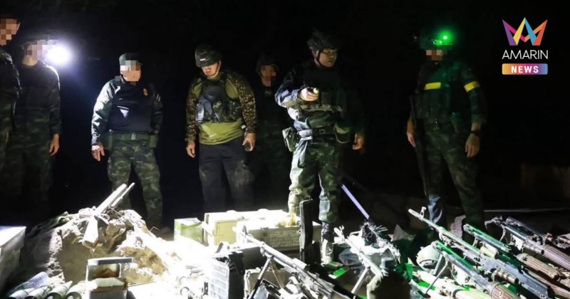 "แม่ทัพเติ่ง" รุดเข้าพื้นที่เนิน 350 สำรวจคลังอาวุธทหารเขมรหลังเข้ายึด