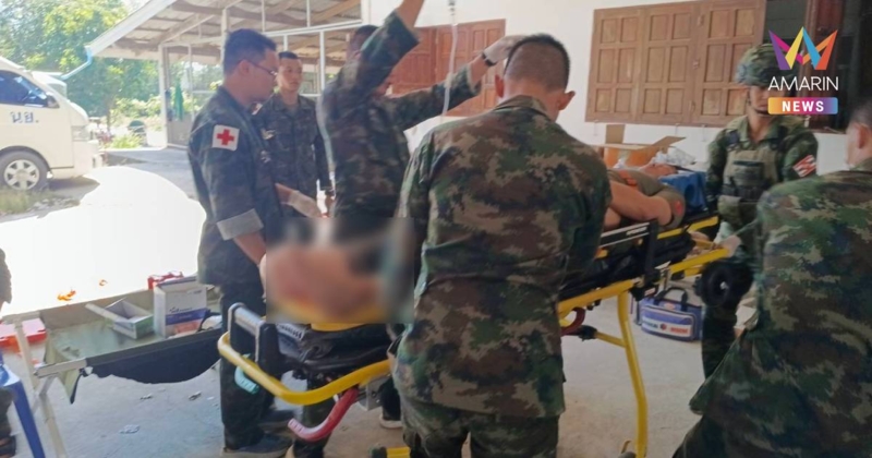 กัมพูชาละเมิดชัด! นาวิกโยธินบาดเจ็บจากทุ่นระเบิด ระหว่างเคลียร์พื้นที่