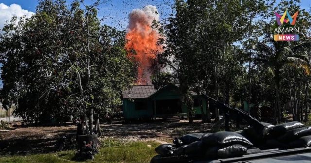 นาวิกโยธินตราด ยึดกาสิโนทมอดา ประสาน ทอ. ส่ง F-16 ทิ้งระเบิด 10 ลูก