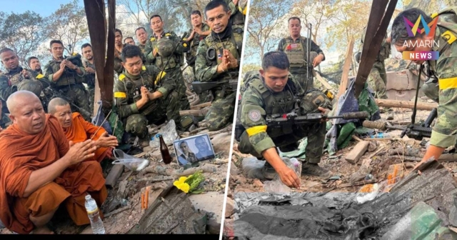 เปิดภาพพิธีเชิญดวงวิญญาณ จ่าเริง -พลทหาร ภานุพัฒน์ กลับมาตุภูมิ