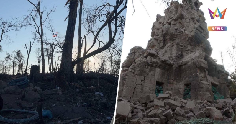 กัมพูชาไม่หยุด! พยายามยึดปราสาทตาควาย เนิน 350 ช่องกร่าง ตาเมือนธม