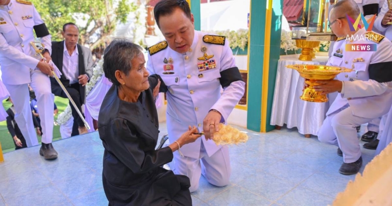 "อนุทิน" ร่วมส่งวิญญาณ จ่าเริง - พลทหารวุ้น สองวีรบุรุษเนิน 350