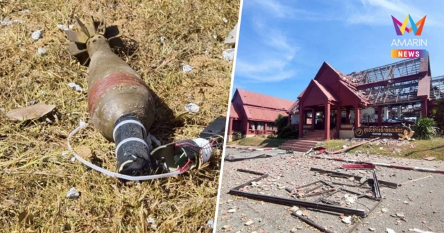 เปิดภาพพื้นที่ผามออีแดง ภายในอุทยานฯเขาพระวิหาร ได้รับความเสียหายหนัก