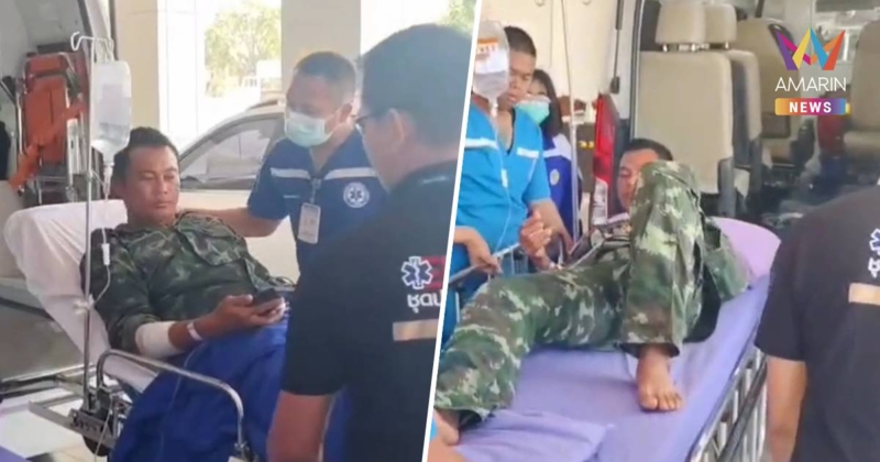 อาการปลอดภัยแล้ว จ่าสิบเอกปรัชญา ถูกทหารกัมพูชายิงปืน ค.ใส่ ที่เนิน469