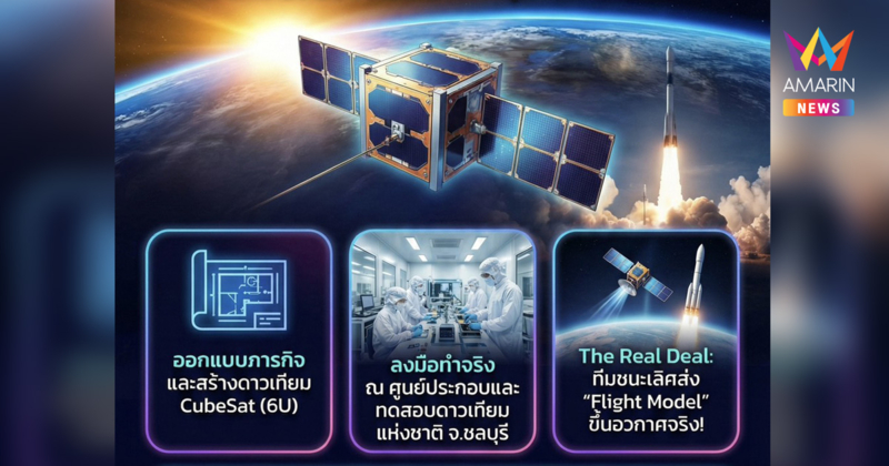 โอกาสแตะขอบฟ้ามาถึงแล้ว!  GISTDA เปิดประตูสู่จักรวาลกับโครงการ School Satellite Competition ปี 3