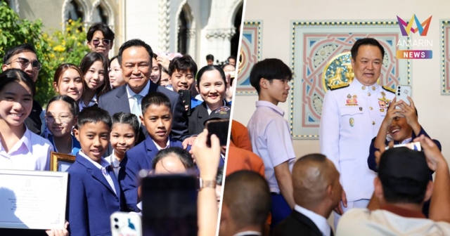 ฮอตเกินต้าน!นักเรียนรุมขอลายเซ็น เซลฟี่ “นายกฯลุงหนู”