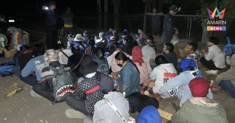 จับกุมแรงงานกัมพูชา 71 คนลักลอบเข้าไทยชายแดนโป่งน้ำร้อน