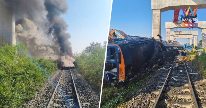 ตายพุ่ง 30 ศพ สูญหาย 4 ราย เจ็บ 67 คน เหตุเครนถล่มทับโบกี้รถไฟสีคิ้ว