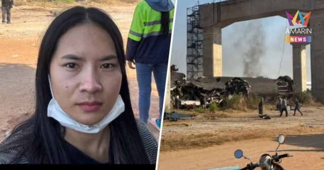 สาวกตัญญูลางานมาดูแม่ป่วย ประสบอุบัติเหตุเครนทับรถไฟบาดเจ็บ