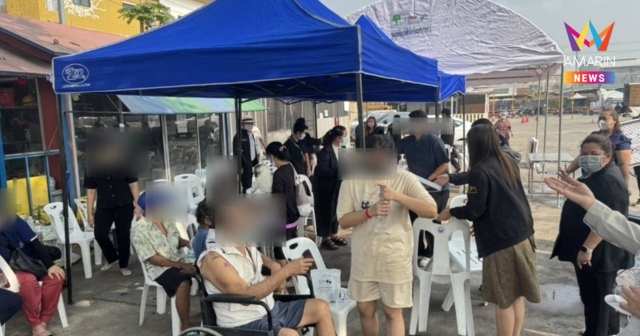 อพยพวุ่น!สารเคมีรั่วไหลจากโรงงานหลังตลาดคู่สร้าง หามปชช.17คนส่งรพ.