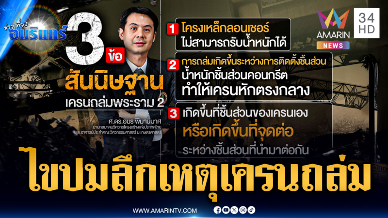 ไขปมลึก ย้อนเหตุการณ์ซ้ำซาก เครนถล่มพระราม 2