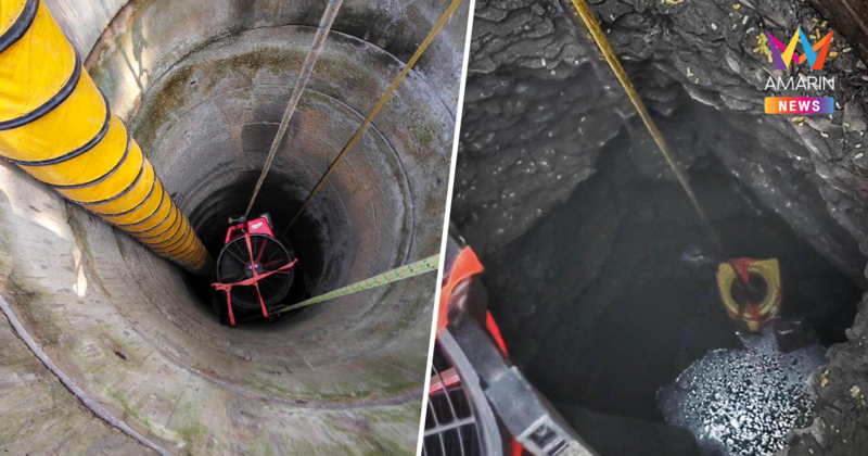 นาทีระทึก! กู้ภัยโรยตัวบ่อร้าง ค้นหาอีก 1 ร่าง ล่าสุดพบ "ข้อเท้า" แล้ว