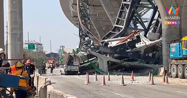 ระทึกพระราม2! เร่งกู้ซากเครนยักษ์ รถติดหนึบคนชะลอถ่ายรูป เตือนอย่าหาทำ