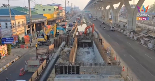 ซ่อมเสร็จแล้ว! จุดท่อประปาแตกพระราม 2 เปิดจราจรเที่ยงวันนี้