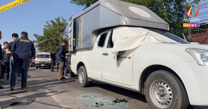 ตร.หนองคาย ตามจับหนุ่มขับกระบะขนยาบ้า ถูกวิสามัญดับ ยึดยาบ้า 6 ล.เม็ด