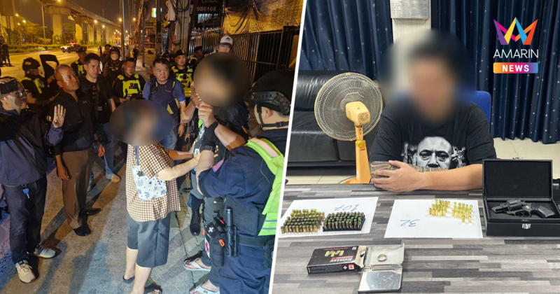 ตร.100 นายปิดล้อม เจ้าของร้านประดับยนต์รัว 10 นัดที่แท้ปืนแบลงค์กัน