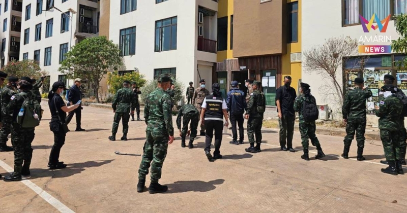 บุกฐานสแกมเมอร์ช่องจอม! ทบ.-จเรตร. เก็บหลักฐาน พบจัดฉากหน่วยงานรัฐ