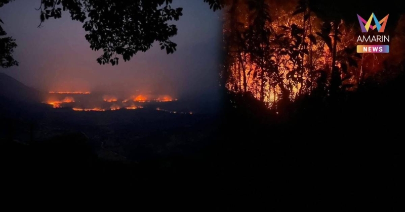 ทหารเขมร จุดไฟเผาป่า ห่าง “ปราสาทตาเมือนธม” 80 เมตร