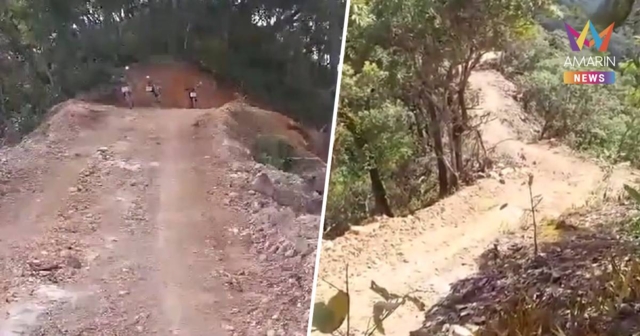 แฉขบวนการตัดถนนกลางป่าแม่ยวม เอื้อขนยาเสพติด ขนสินค้า ไม้สักทอง