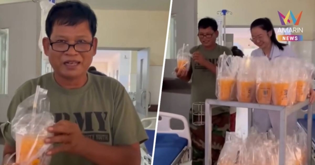 ทหารเขมรปลื้ม! หมอสาวขนชาไทยมาเลี้ยงทหารป่วยเบาหวาน-ความดันโลหิตสูง